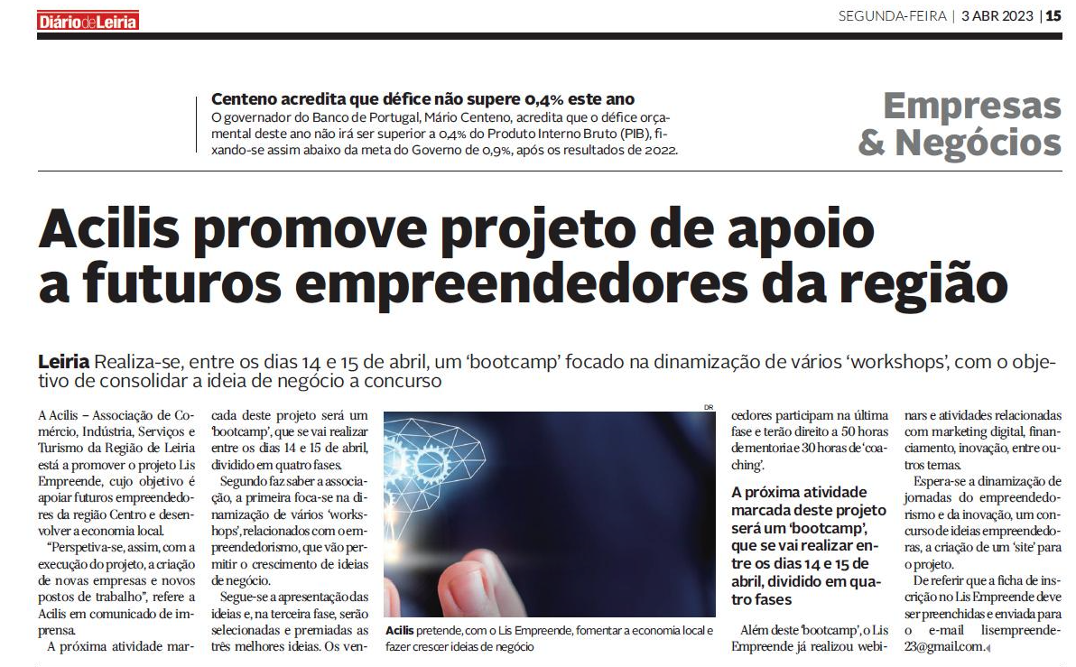 Acilis promove projeto de apoio a futuros empreendedores da região